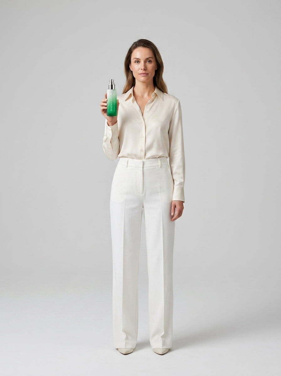 Hydrating Facial Toner Spray — On Model — Neutral | Generated by Modelize