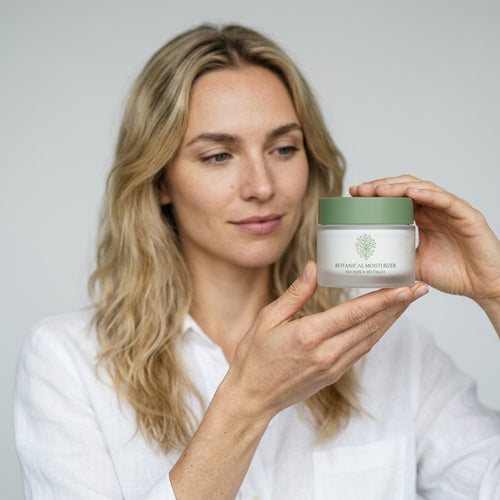 Skincare Cream Jar — On Model — Accessories Focus | Generated by Modelize